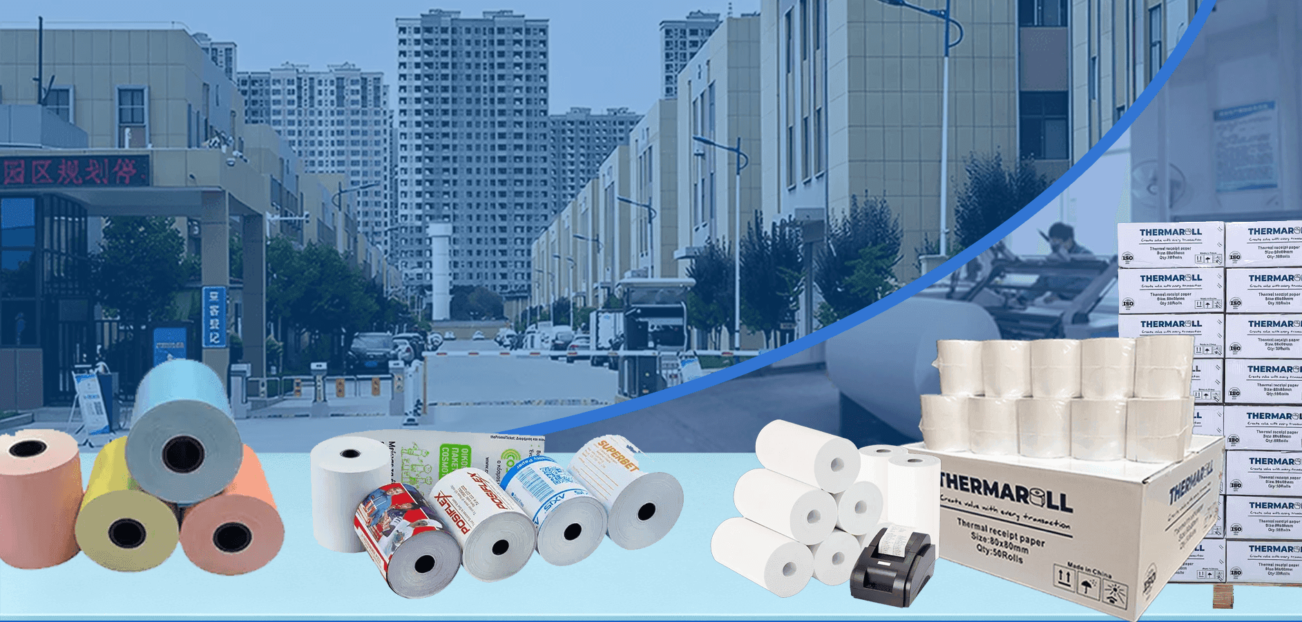 Thermal paper rolls for Canadian retail and gaming